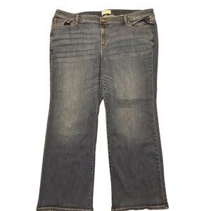 Lane Bryant Womens Plus Size 26 Bootcut Jeans Medium Wash Blue Stretch Denim